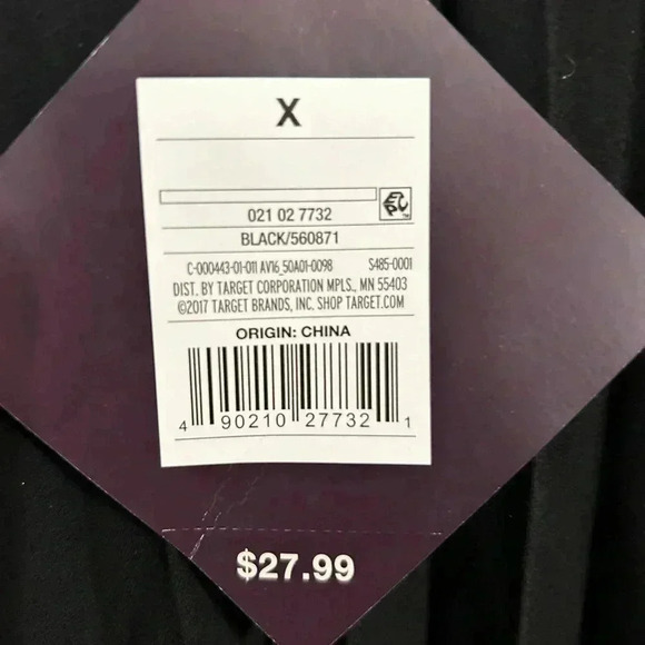 AVA &VIV size X black blouse.NWT accordion style. Long sleeve. V cut‎ neck. - Picture 3 of 8